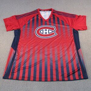 Adidas Mens Soccer Jersey – Size 3XL – Montreal Canadiens Red Blue Gradient